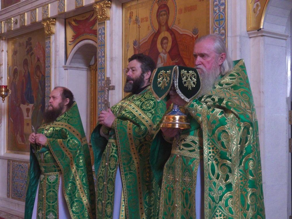 Праздничная Божественная литургия в Вербное воскресенье