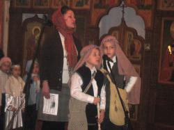 Елена Владимировна с маленькими пастухами Никитой и Арсением