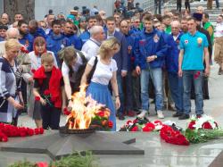 Памятные торжества на Широкореченском мемориале