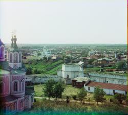 Город Далматов. Вид на западную часть с колокольни монастыря