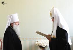 Чин возведения архиепископа Ташкентского и Узбекистанского Викентия в сан митрополита
