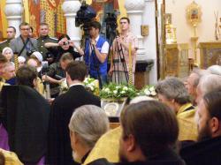 Торжественная встреча архиепископа Екатеринбургского и Верхотурского Кирилла 9 августа 2011 года