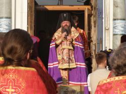 Молебен перед часовней святой великомученицы Екатерины