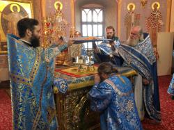Епископ Евгений совершил Божественную литургию в храме в честь Преображения Господня